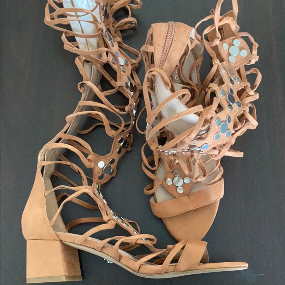 BCBGeneration Gladiator Suede Sandels